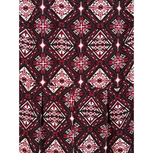 H&M Divided H&M Maroon Pattern Long Sleeve Romper Sz 12 - Picture 5 of 8